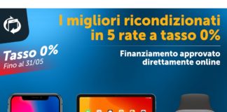 Tasso Zero: i migliori ricondizionati in 5 rate a tasso 0%. Offerta fino al 31/5 su TrenDevice