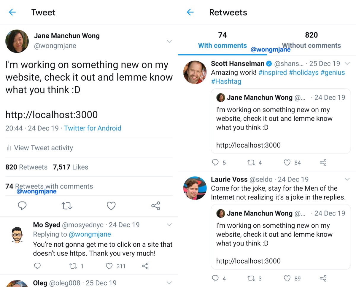 Twitter, un contatore per i Retweet con commenti: su Android anche la scheda dedicata