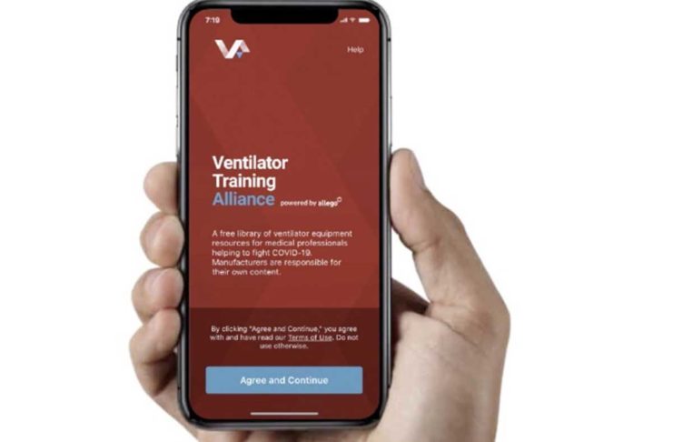 L’app Ventilator Training Alliance per l’addestramento con la ventilazione polmonare