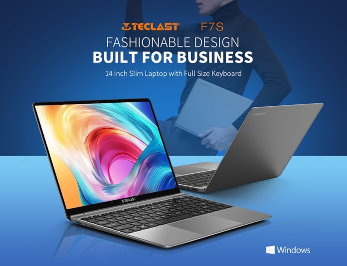 Teclast F7S, il notebook ultra snello da 14,1 pollici con CPU Intel e 8GB RAM in offerta lampo a 284,59