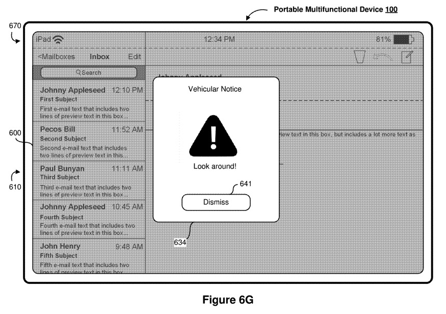 In un brevetto il sistema di guida autonoma di AppleCar segnala all’iPhone cosa sta facendo