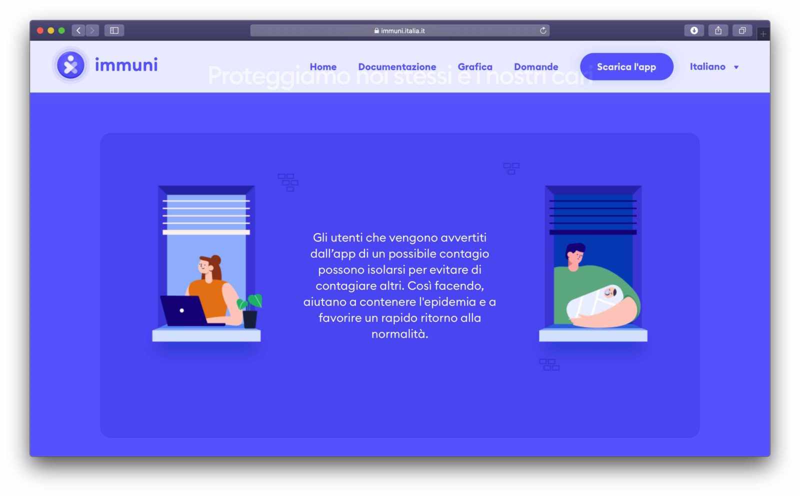 App Immuni, cambiano le immagini nel sito dedicato: ora il papà con in braccio bambino App Immuni, cambiano le immagini nel sito dedicato: ora il papà con in braccio bambino