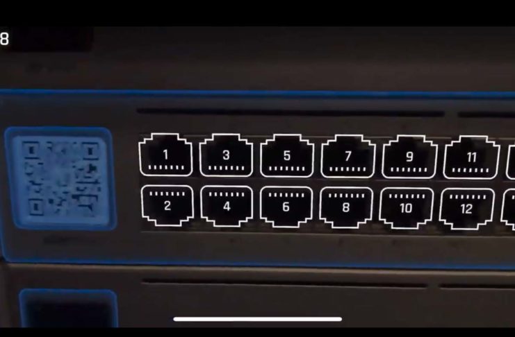 Ubiquiti identifica i cavi Ethernet collegati agli switch con la Realtà Aumentata