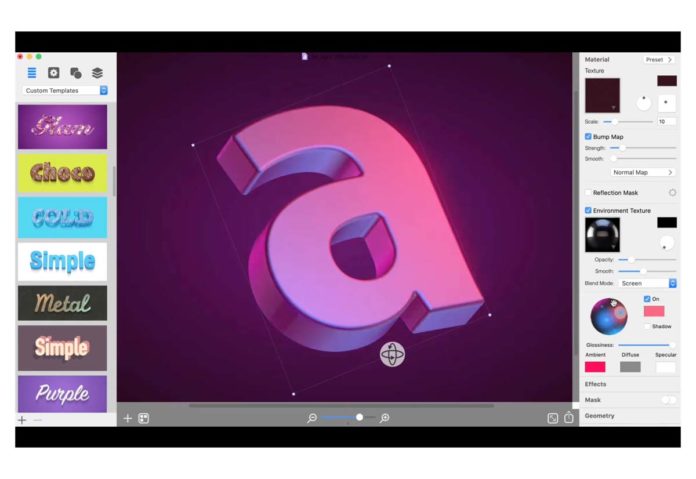 Art Text 4, nuova versione dell’utility Mac per creare testi e logo con spettacolari effetti