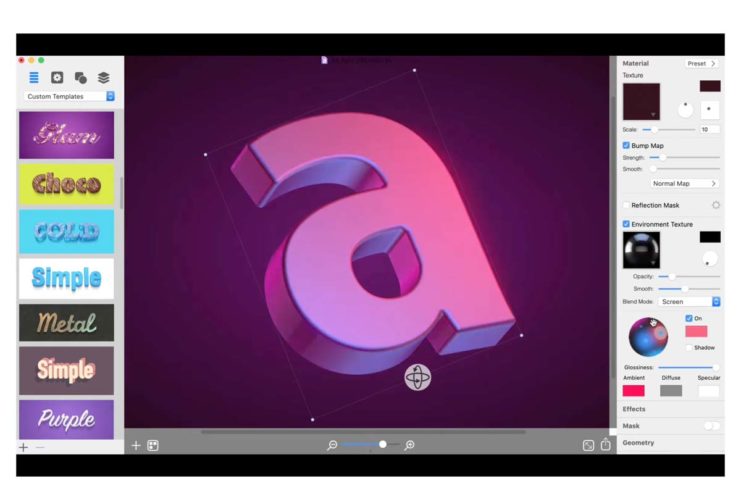 Art Text 4, nuova versione dell’utility Mac per creare testi e logo con spettacolari effetti