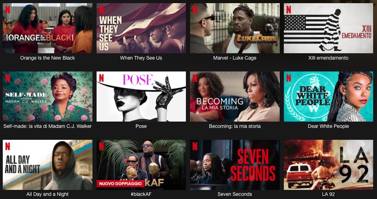 Netflix propone la raccolta “Black Lives Matter”, storie di discriminazioni razziali