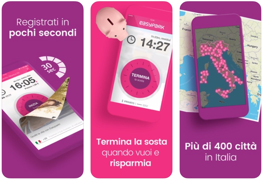 Accedere, pagare e uscire dai parcheggi in modo automatico