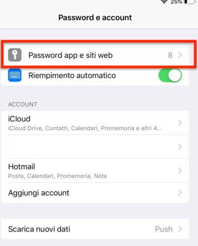Come aggiungere manualmente password al portachiavi su iPhone e iPad Come aggiungere manualmente password al portachiavi su iPhone e iPad