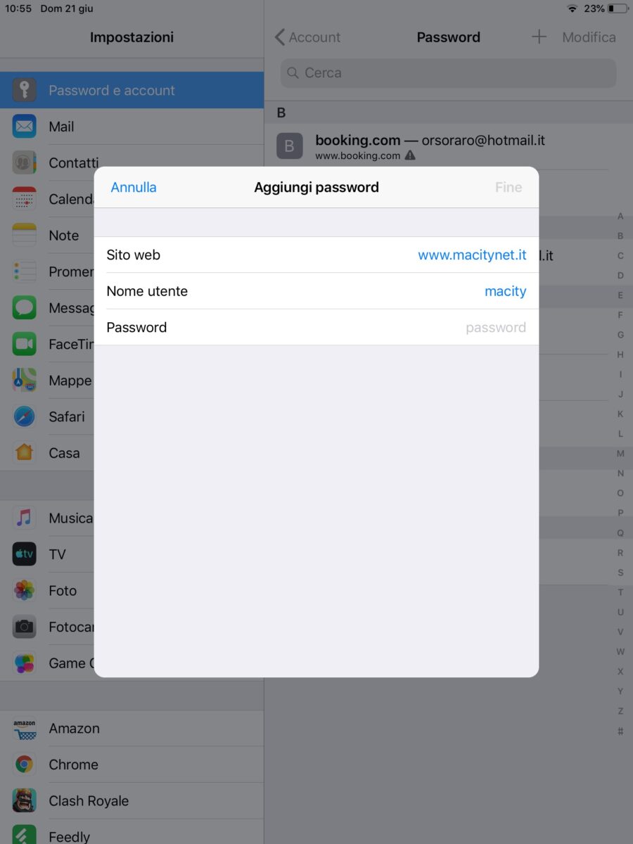 Come aggiungere manualmente password al portachiavi su iPhone e iPad Come aggiungere manualmente password al portachiavi su iPhone e iPad