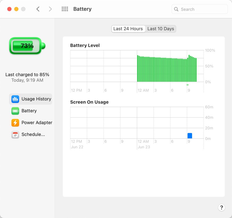 Con macOS Big Sur dettagli sull’utilizzo della batteria come su iPhone