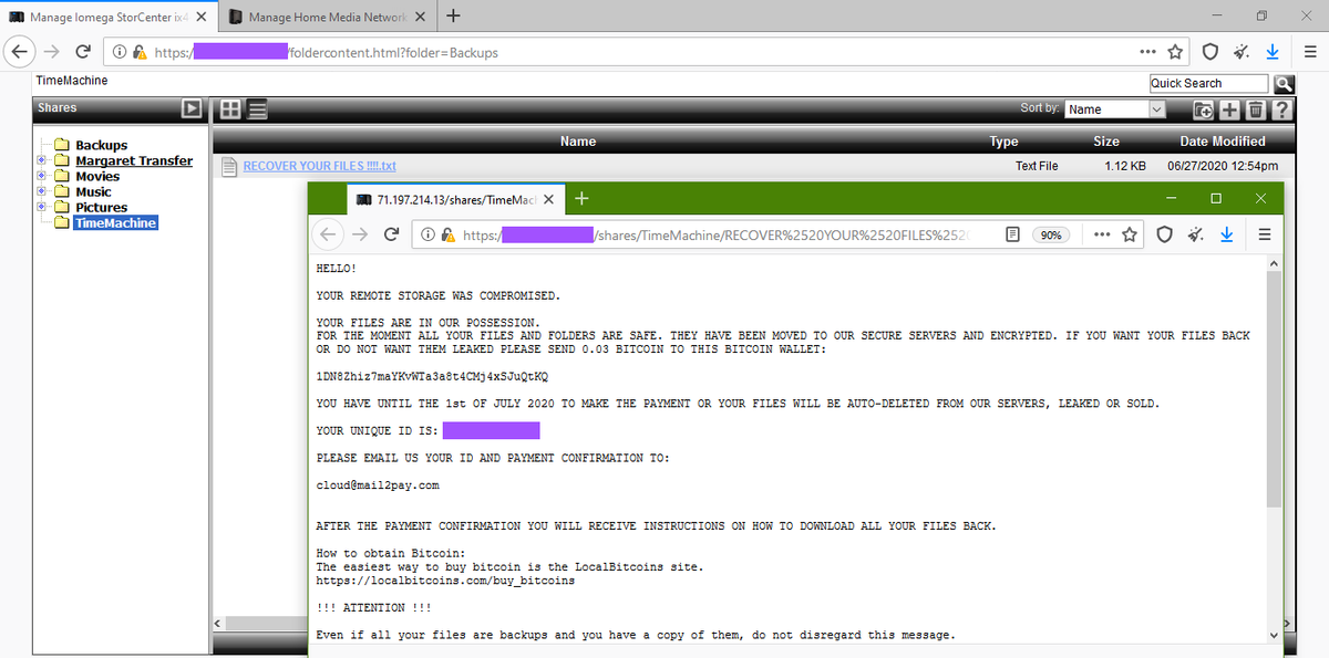 Un gruppo di cybercriminali sta attaccando i NAS di Lenovo chiedendo il pagamento di un riscatto Un gruppo di cybercriminali sta attaccando i NAS di Lenovo chiedendo il pagamento di un riscatto