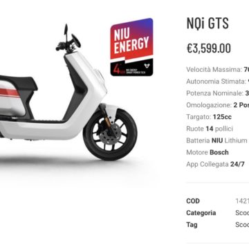 NIU apre a Roma il flagship store per gli scooter elettrici