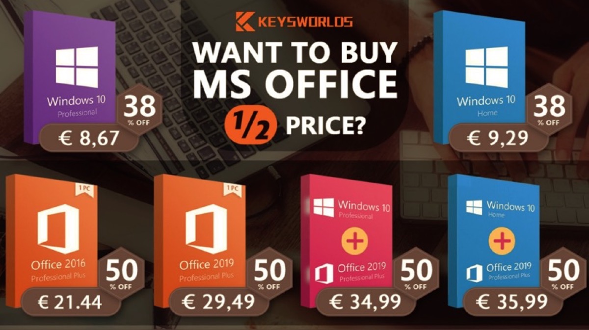 Microsoft Office e Windows 10 Home al prezzo più basso: solo 8,67 euro