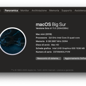 macOS 11 Big Sur, un giro tra le prime schermate
