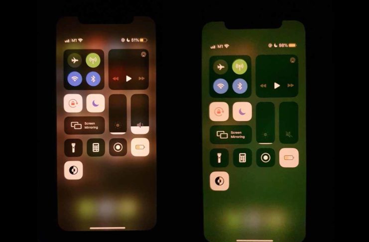 Alcuni utenti iPhone lamentano un bug che fa apparire per qualche secondo una tinta verde sul display