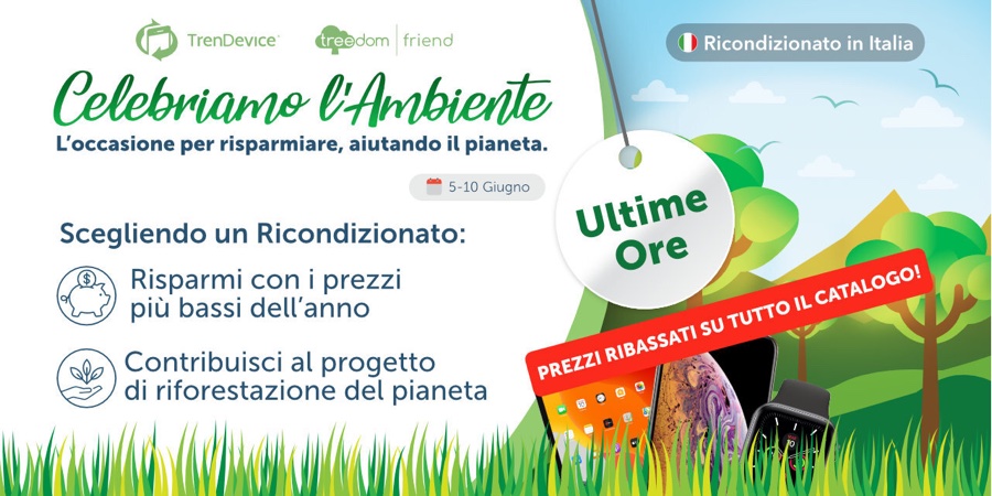 Prezzi più bassi dell’anno sui Ricondizionati TrenDevice: ultime ore per risparmiare, aiutando l’ambiente