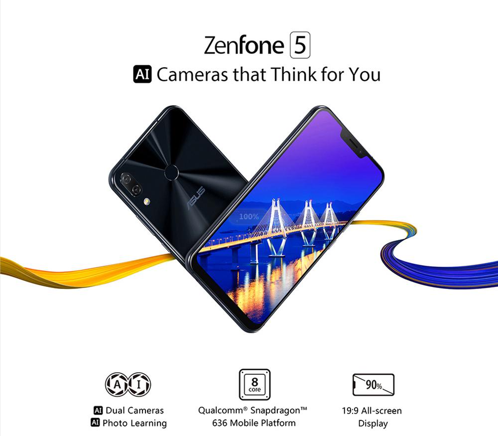 Lo smartphone ASUS Zenfone 5 con schermo da 6.2 pollici in offerta a 153,90 euro