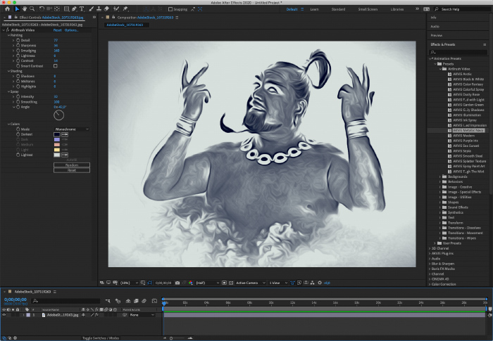 AKVIS AirBrush Video 1.0: effetti aerografia nei video per Mac e PC
