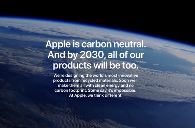 Apple ridurrà a zero le emissioni totali di gas serra entro il 2030
