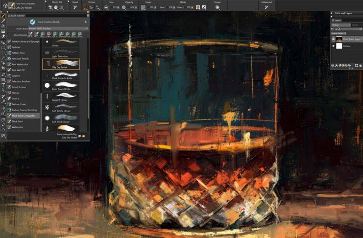 Corel Painter 2021, ora con supporto SideCar e altre novità sul Mac