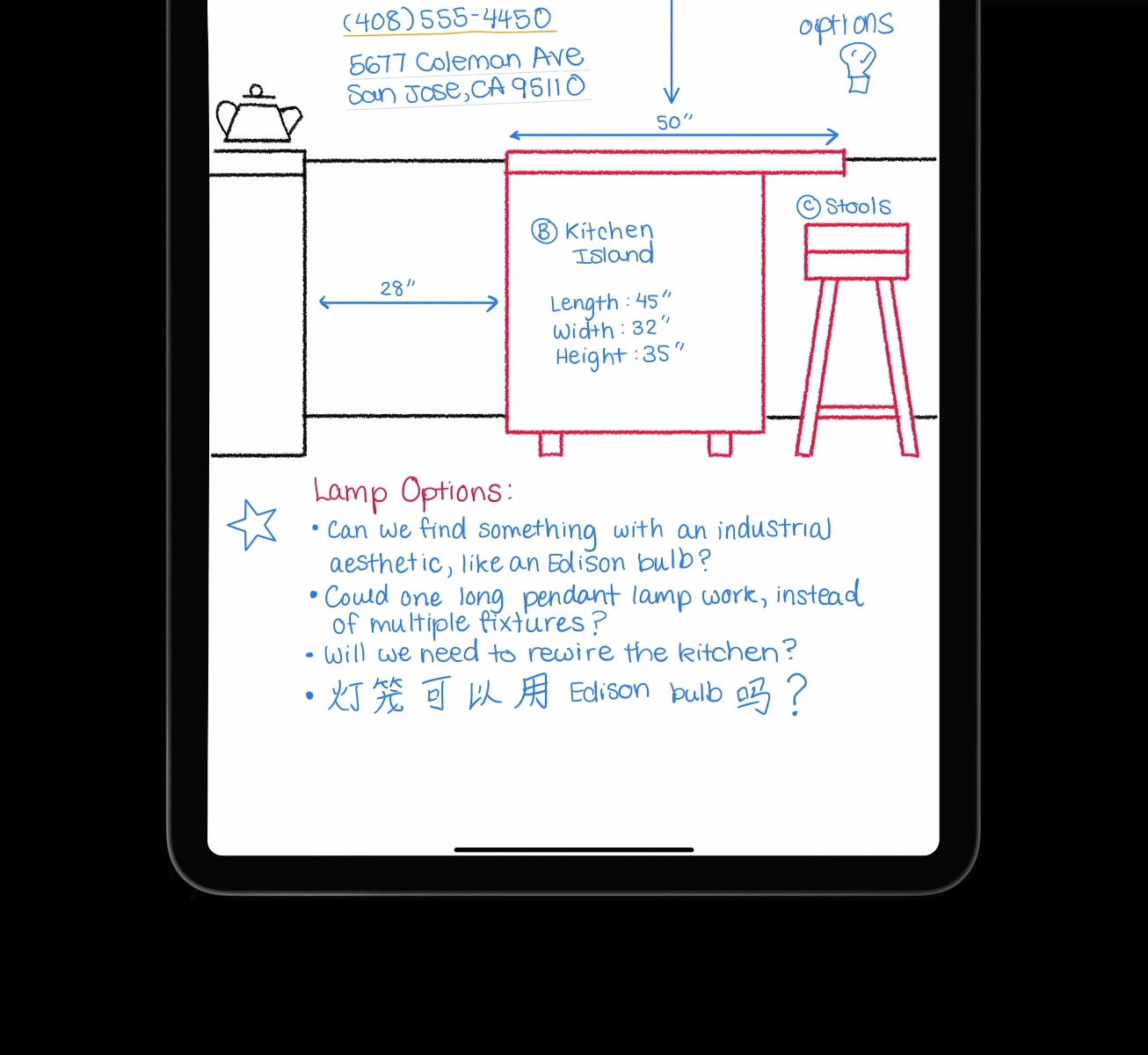 Copia e incolla di un testo con Scribble in iPadOS 14