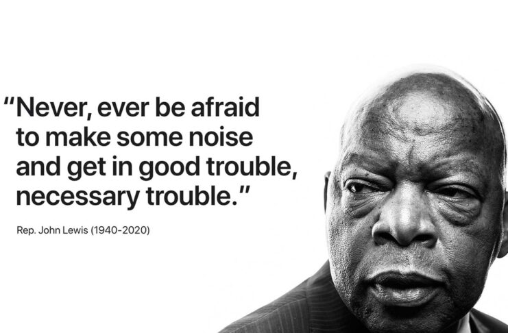 Sulla homepage di Apple omaggio a John Lewis, icona dei diritti civili