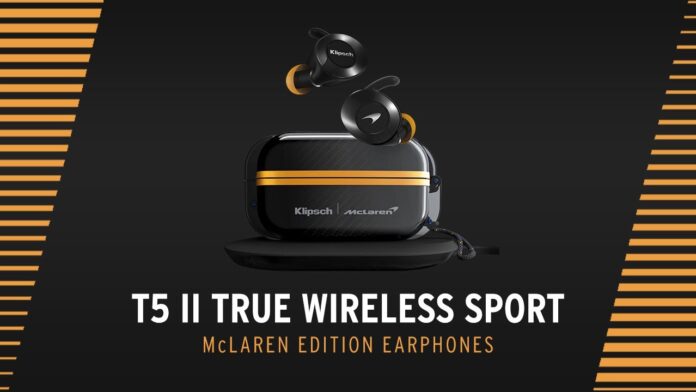 Ecco gli auricolari Klipsch True Wireless Sport ispirati al team McLaren