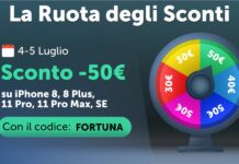 La Ruota degli Sconti di TrenDevice si è fermata su 50€ ! Solo per 48 ore e solo su un numero limitato di prodotti.