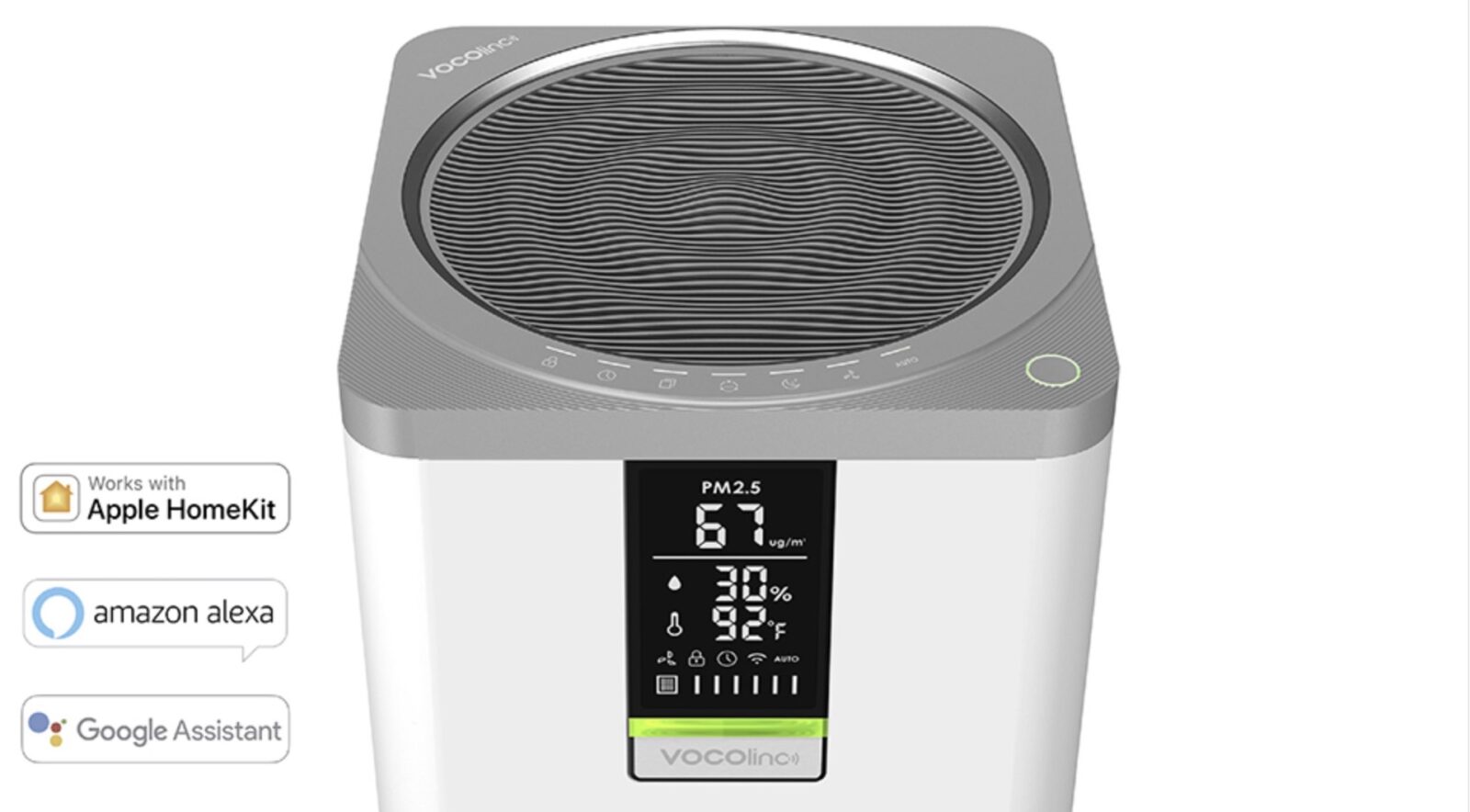 VOCOlinc VAP1: arriva in Italia il purificatore d’aria smart con Homekit, Alexa e Google