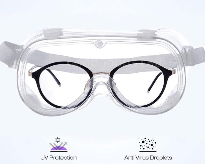 Occhiali di sicurezza protettivi anti spruzzo e anti virus, a partire da poco più di 2 euro