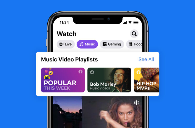 Video musicali su Facebook nel feed Notizie e su Watch