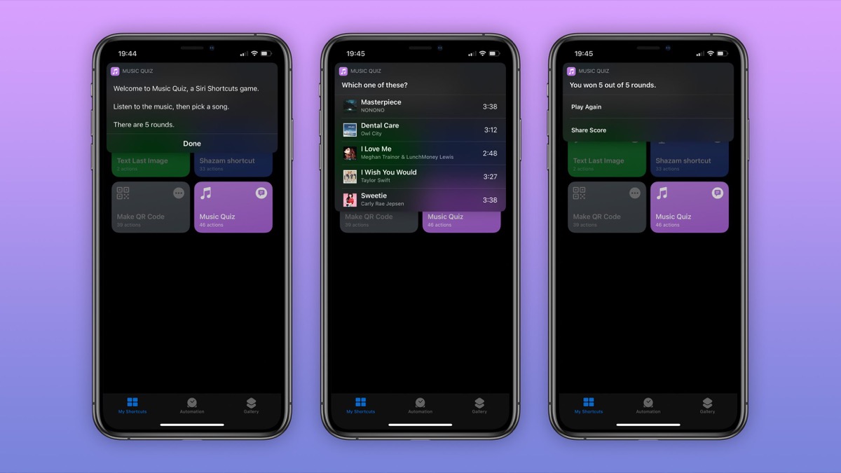 Apple resuscita il Music Quiz di iPod tramite l’app Scorciatoie su iOS 14