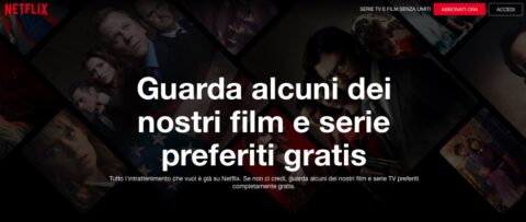 Netflix offre gratis per tutti una selezione di serie tv e film