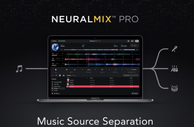 NeuralMix PRO su Mac isola voce, parte ritmica armomica delle canzoni per loop, remix e karaoke