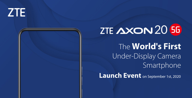 ZTE Axon 20 5G sarà il primo con fotocamera sotto lo schermo ZTE Axon 20 5G sarà il primo con fotocamera sotto lo schermo
