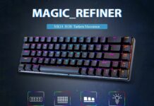 MAGIC REFINER MK14, la tastiera meccanica RGB con interruttori blu in super sconto con coupon a 34,39 euro