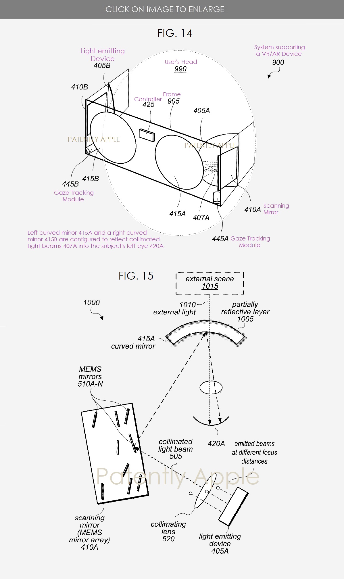 Apple ha brevettato un visore AR/VR che invia immagini direttamente nelle pupille dell’utente Apple ha brevettato un visore AR/VR che invia immagini direttamente nelle pupille dell’utente