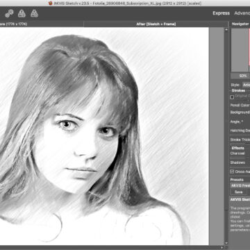 AKVIS Sketch 23.5 per Mac e PC: disegni a matita partendo dalle foto