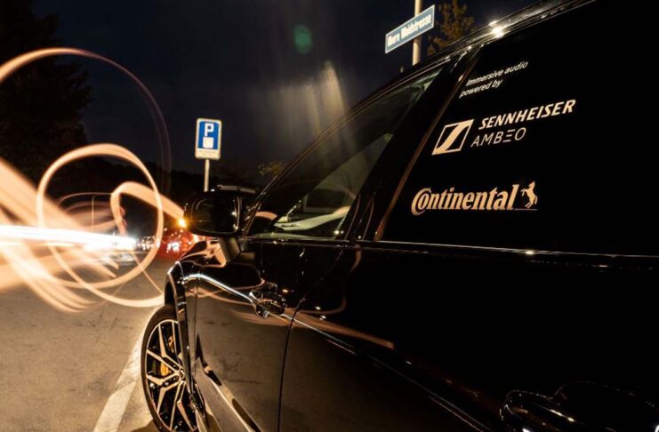 Il futuro del suono in auto con un sistema audio 3D di Sennheiser e Continental