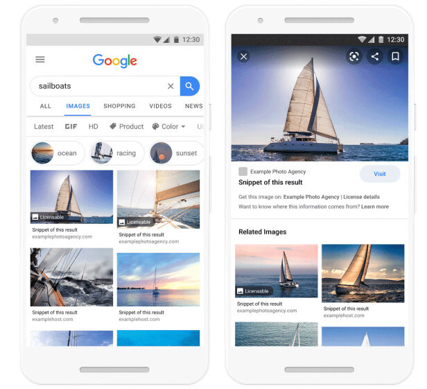 google licenza immagini