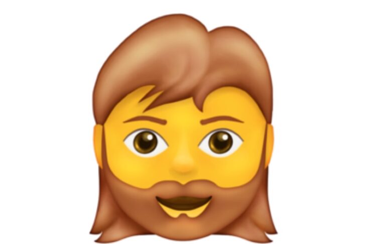 Nel 2021 avremo l’emoji della donna con la barba