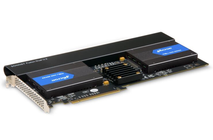 Da Sonnet una scheda PCIe per Mac Pro con supporto di due unità SSD U.2