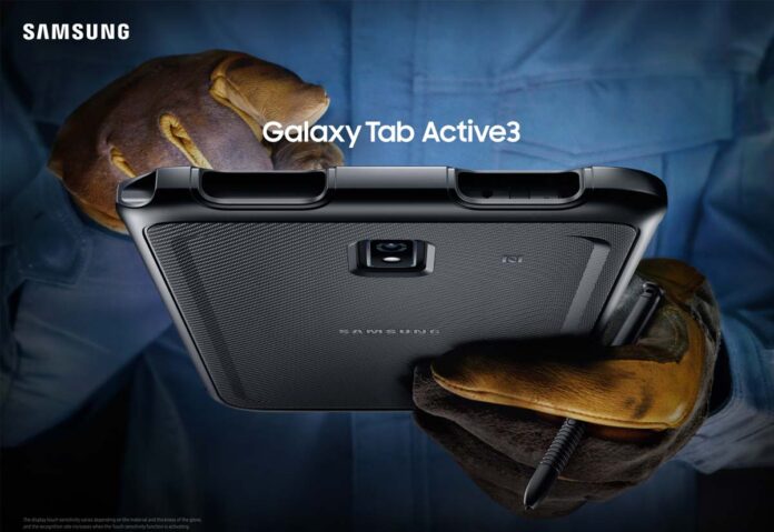 Samsung Galaxy Tab Active3 è un nuovo tablet progettato per resistere in ambienti difficili