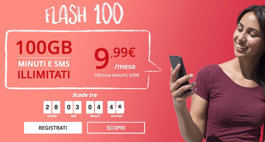 Iliad Flash 100GB al mese è la nuova offerta che fa sognare