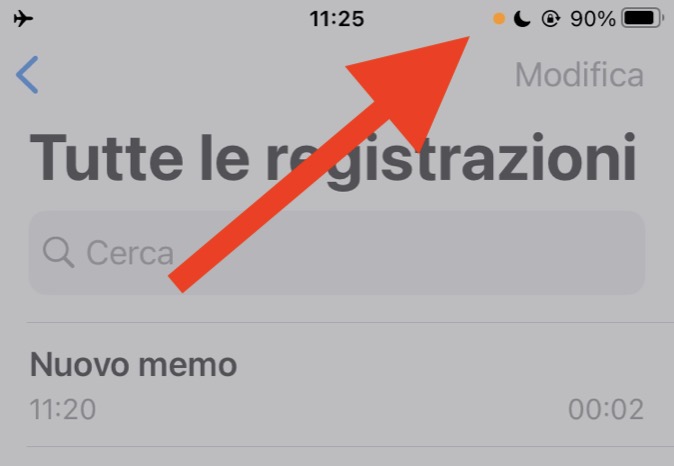 Ecco cosa significano i pallini arancioni e verdi di iOS 14