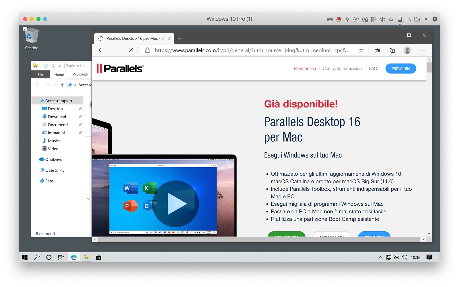 parallels toolbox windows 10