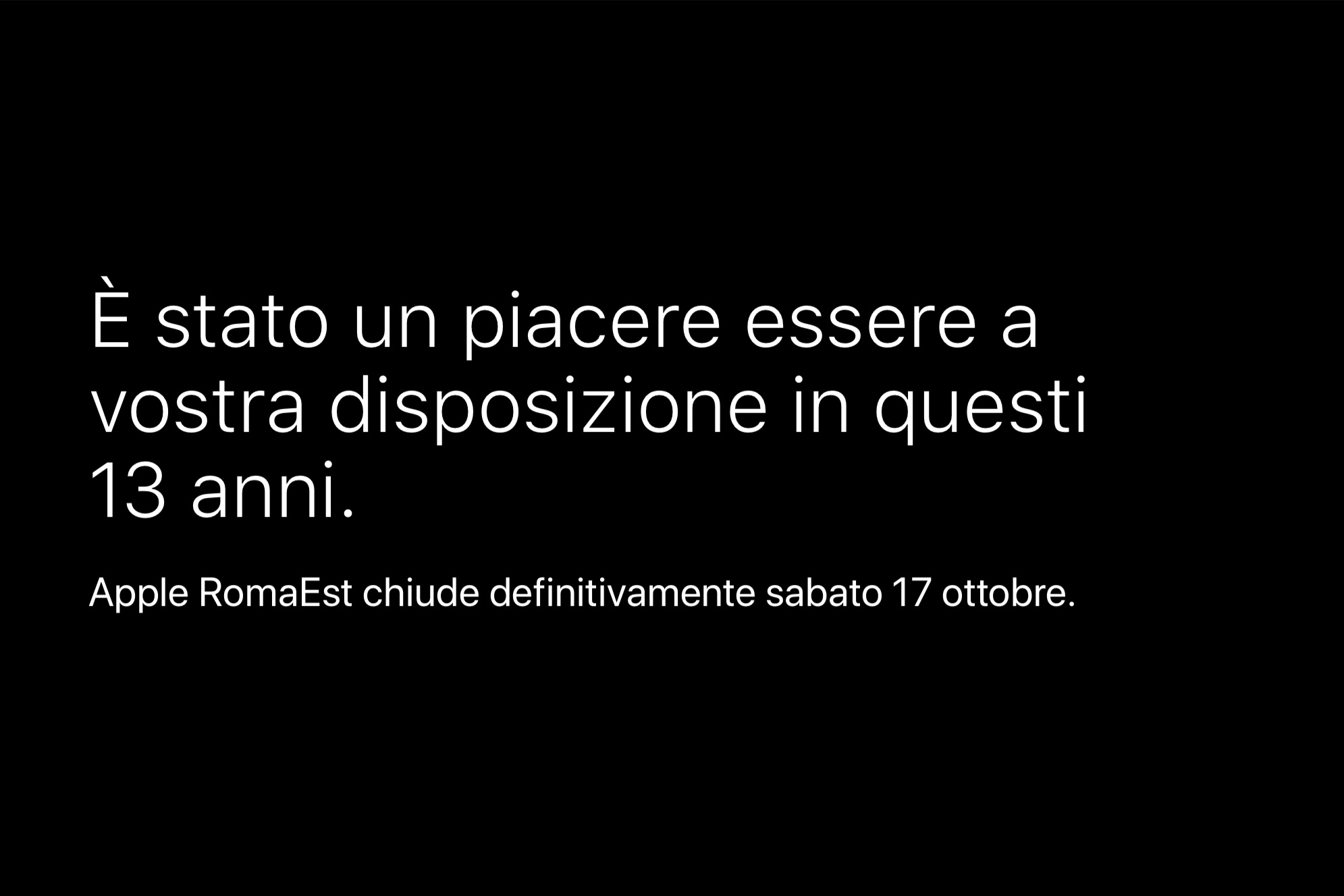 Apple Roma Est chiude; presto apre il grande store di Roma via Del Corso Apple Roma Est chiude; presto apre il grande store di Roma via Del Corso