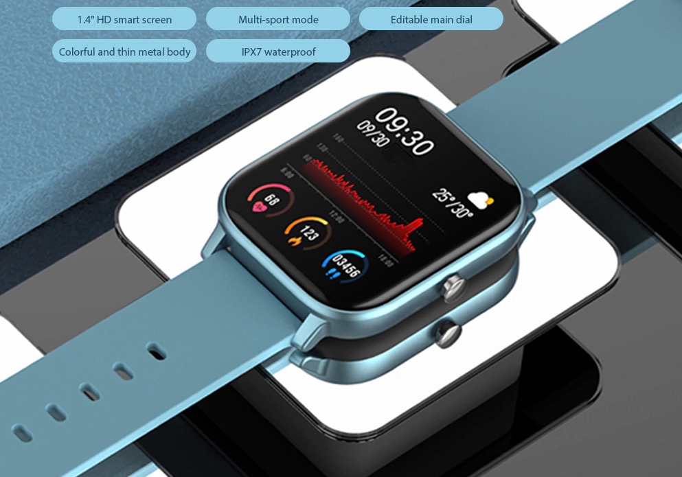 Gocomma DT51, lo smartwatch ispirato all’Amazfit GTS in offerta lampo a 20,63