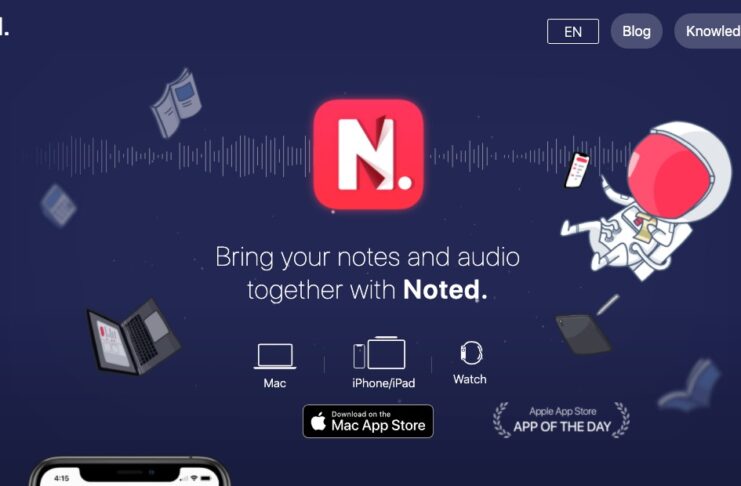 Noted, riunite note e file audio anche su Apple Watch