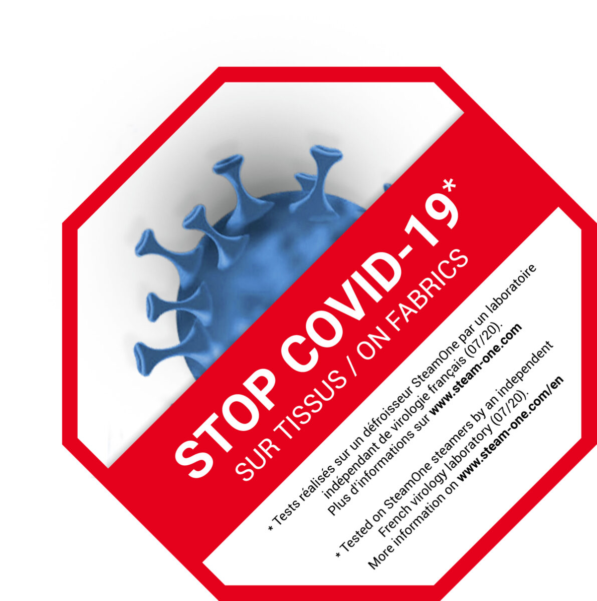 Il ferro da stiro verticale SteamOne elimina il 99% di particelle Covid-19